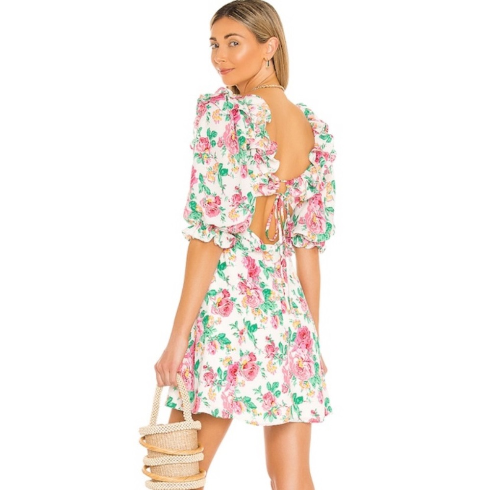 For Love & Lemons floral dress xs